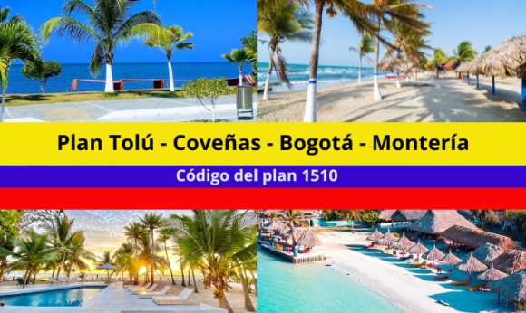 Plan Tolú - Coveñas - desde Montería con Desayunos y Cenas -  3 noches 4 días