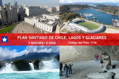 PLAN SANTIAGO DE CHILE, LAGOS Y GLACIARES