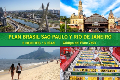 PLAN BRASIL  SAO PAULO Y RIO DE JANEIRO