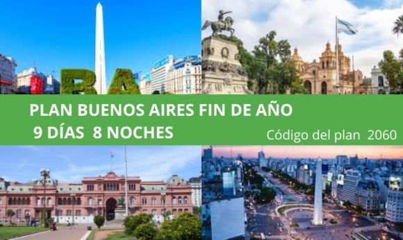 Plan Buenos Aires - Fin de Año 9 días