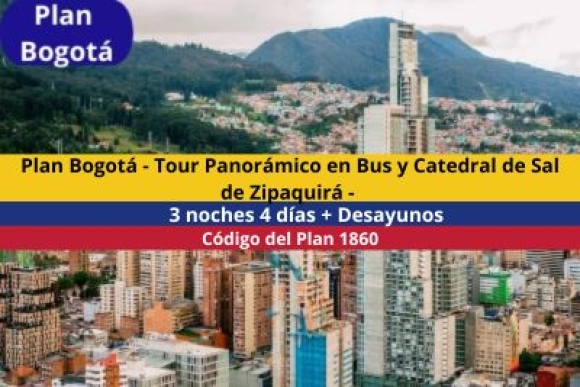 Plan Bogotá - City Tour y Catedral de Sal de Zipaquirá - 3 noches 4 días + Desayunos