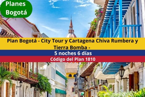 Plan Bogotá - City Tour y Cartagena Chiva Rumbera y Tierra Bomba - 5 noches 6 días