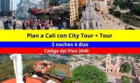 Plan a Cali con City Tour - 4 Días 3 Noches + Tour