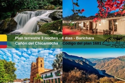 Plan  a San Gil 3 noches - 4 días - Barichara -  Cañón del Chicamocha