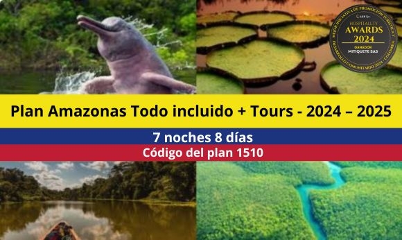 Plan Amazonas 3 noches 4 días, desayunos y Tours con almuerzo